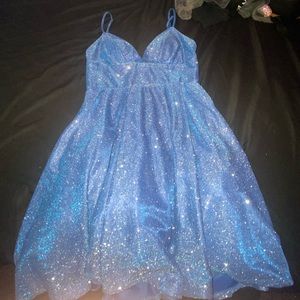 Sparkly blue dress